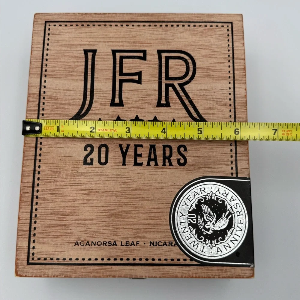 JFR 20 Years Titan Empty Wood Cigar Box 7